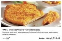 Wienerschnitzels van varkensvlees-Huismerk - Bofrost