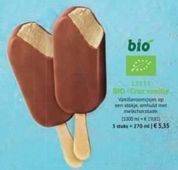 Promoties Bio - croc vanille - Huismerk - Bofrost - Geldig van 07/03/2022 tot 31/08/2022 bij Bofrost