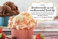 Bourbonvanille-ijs met aardbeiensorbet sweet life-Huismerk - Bofrost
