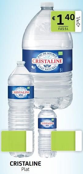 Promoties Cristaline - Cristaline - Geldig van 11/03/2022 tot 24/03/2022 bij BelBev