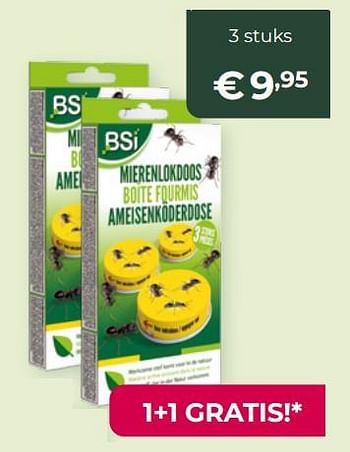 Promoties Bsi mierenlokdoos - BSI - Geldig van 13/03/2022 tot 31/10/2022 bij Multi Bazar