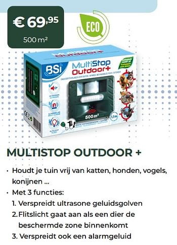 Promoties Multistop outdoor + - BSI - Geldig van 13/03/2022 tot 31/10/2022 bij Multi Bazar