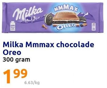 Promoties Milka mmmax chocolade oreo - Milka - Geldig van 09/03/2022 tot 15/03/2022 bij Action