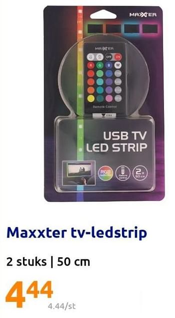 Promoties Maxxter tv-ledstrip - Maxxter - Geldig van 09/03/2022 tot 15/03/2022 bij Action