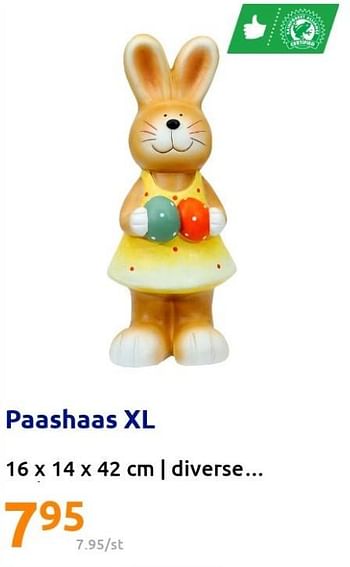 Promoties Paashaas xl - Huismerk - Action - Geldig van 09/03/2022 tot 15/03/2022 bij Action