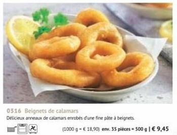 Promotions Beignets de calamars - Produit maison - Bofrost - Valide de 07/03/2022 à 31/08/2022 chez Bofrost