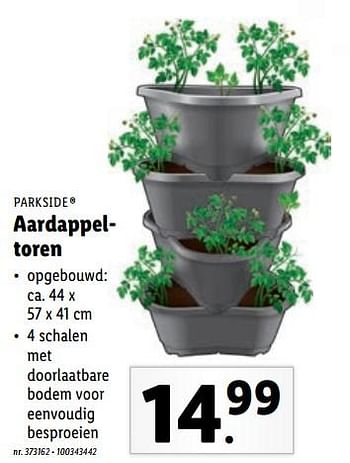 Promoties Aardappeltoren - Parkside - Geldig van 09/03/2022 tot 11/05/2022 bij Lidl