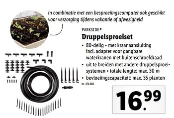 Promoties Druppelsproeiset - Parkside - Geldig van 09/03/2022 tot 11/05/2022 bij Lidl