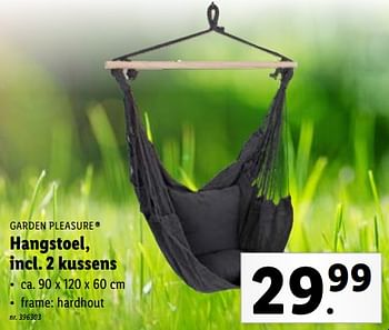 Promoties Hangstoel, incl 2 kussens - Garden Pleasure - Geldig van 09/03/2022 tot 11/05/2022 bij Lidl