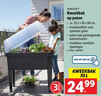 Promoties Kweekbak op poten - Parkside - Geldig van 09/03/2022 tot 11/05/2022 bij Lidl