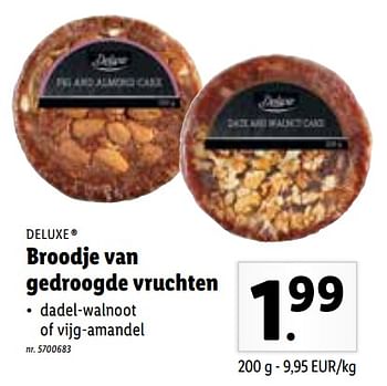 Promoties Broodje van gedroogde vruchten - Deluxe - Geldig van 21/03/2022 tot 26/03/2022 bij Lidl