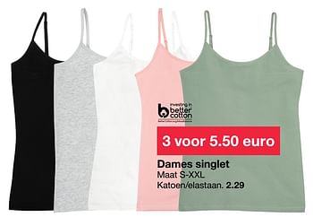 Promoties Dames singlet - Huismerk - Zeeman  - Geldig van 12/03/2022 tot 25/03/2022 bij Zeeman