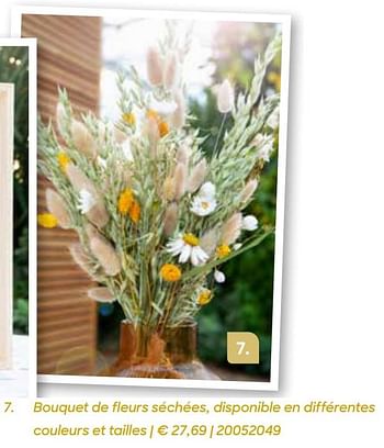 Promotions Bouquet de fleurs séchées - Produit Maison - Ava - Valide de 04/03/2022 à 31/07/2022 chez Ava