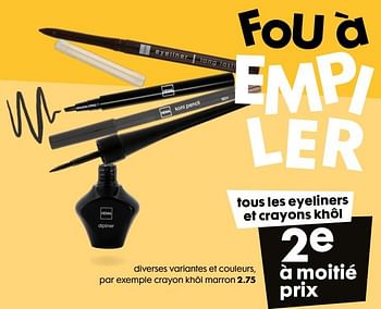Promotions Crayon khôl marron - Produit maison - Hema - Valide de 09/03/2022 à 15/03/2022 chez Hema