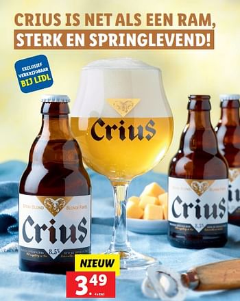 Promoties Crius is net als een ram - Crius - Geldig van 10/03/2022 tot 17/04/2022 bij Lidl