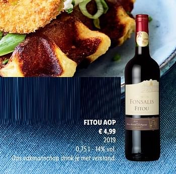 Promoties Fitou aop - Rode wijnen - Geldig van 10/03/2022 tot 17/04/2022 bij Lidl