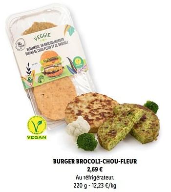 Promotions Burger brocoli-chou-fleur - Chef select & you - Valide de 10/03/2022 à 17/04/2022 chez Lidl