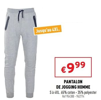 Promotions Pantalon de jogging homme - Produit maison - Trafic  - Valide de 16/03/2022 à 20/03/2022 chez Trafic