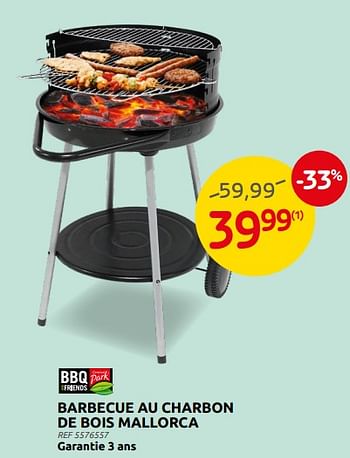 Promotions Barbecue au charbon de bois mallorca bbq+friends - BBQ & Friends  - Valide de 16/03/2022 à 28/03/2022 chez Brico