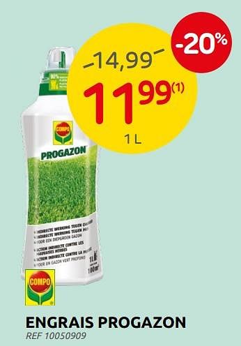 Promotions Engrais progazon - Compo - Valide de 16/03/2022 à 28/03/2022 chez Brico