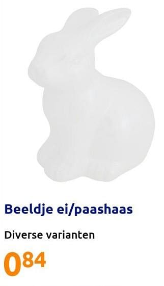 Promoties Beeldje ei-paashaas - Huismerk - Action - Geldig van 16/03/2022 tot 22/03/2022 bij Action
