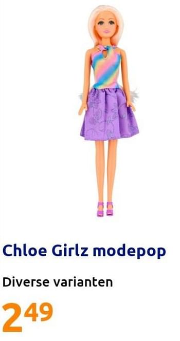 Promoties Chloe girlz modepop - Huismerk - Action - Geldig van 16/03/2022 tot 22/03/2022 bij Action