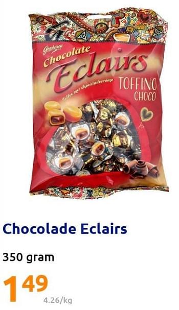 Promoties Chocolade eclairs - Huismerk - Action - Geldig van 16/03/2022 tot 22/03/2022 bij Action