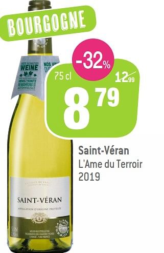 Promotions Saint-véran l`ame du terroir 2019 - Vins blancs - Valide de 16/03/2022 à 05/04/2022 chez Match
