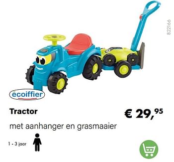 Promoties Tractor met aanhanger en grasmaaier - Ecoiffier - Geldig van 21/03/2022 tot 05/06/2022 bij Multi Bazar