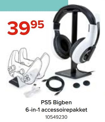 Promoties Ps5 bigben 6-in-1 accessoirepakket - BIGben - Geldig van 28/03/2022 tot 17/04/2022 bij Euro Shop
