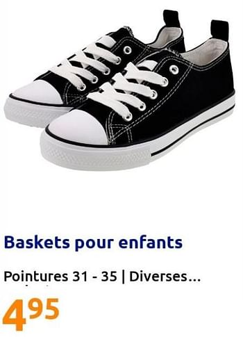 Promotions Baskets pour enfants - Produit Maison - Action - Valide de 16/03/2022 à 22/03/2022 chez Action