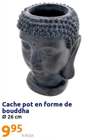 Promotions Cache pot en forme de bouddha - Produit Maison - Action - Valide de 16/03/2022 à 22/03/2022 chez Action