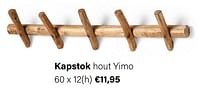 Kapstok hout yimo-Huismerk - Multi Bazar