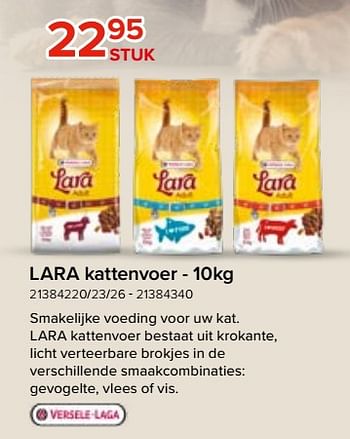 Gevoel bloed grip Versele-Laga Lara kattenvoer - Promotie bij Euro Shop
