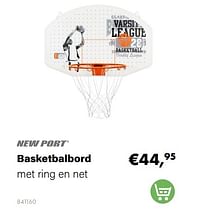 Basketbalbord met ring en net-Newport