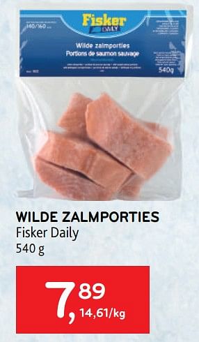 Promoties Wilde zalmporties fisker daily - Fisker Daily - Geldig van 23/03/2022 tot 05/04/2022 bij Alvo