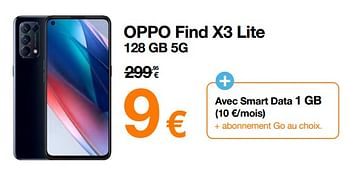 Promotions Oppo find x3 lite 128 gb 5g - Oppo - Valide de 18/03/2022 à 31/03/2022 chez Orange