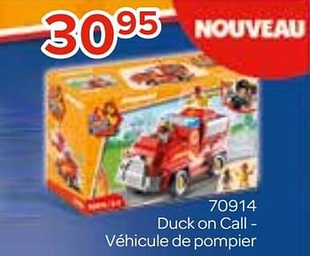 Promotions 70914 duck on call - véhicule de pompier - Playmobil - Valide de 27/03/2022 à 17/04/2022 chez Euro Shop