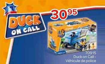 Promotions 70915 duck on call - véhicule de police - Playmobil - Valide de 27/03/2022 à 17/04/2022 chez Euro Shop