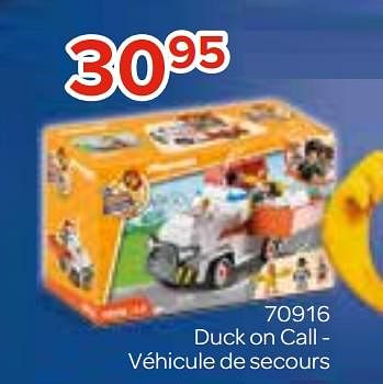 Promotions 70916 duck on call - véhicule de secours - Playmobil - Valide de 27/03/2022 à 17/04/2022 chez Euro Shop