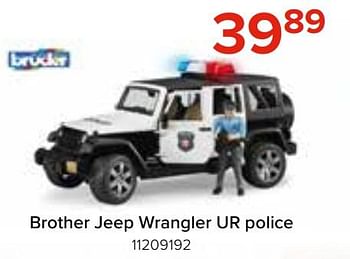 Promotions Brother jeep wrangler ur police - Bruder - Valide de 27/03/2022 à 17/04/2022 chez Euro Shop