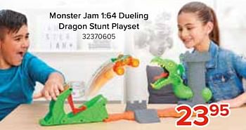 Promotions Monster jam 1:64 dueling dragon stunt playset - Spin Master - Valide de 27/03/2022 à 17/04/2022 chez Euro Shop