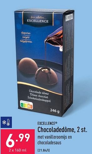 Promoties Chocoladedôme - Excellence - Geldig van 01/04/2022 tot 08/04/2022 bij Aldi