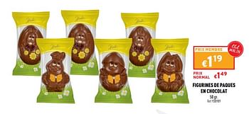 Promotions Figurines de paques en chocolat - Produit maison - Trafic  - Valide de 30/03/2022 à 03/04/2022 chez Trafic