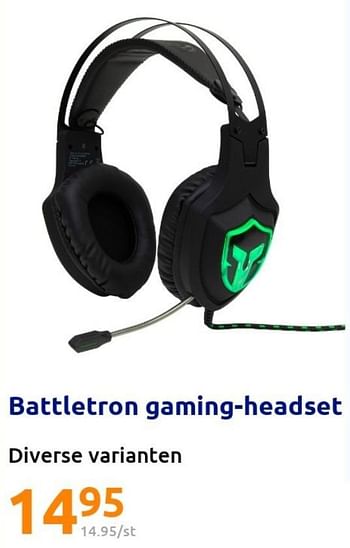 Promoties Battletron gaming-headset - Battletron - Geldig van 23/03/2022 tot 29/03/2022 bij Action