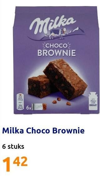 Promoties Milka choco brownie - Milka - Geldig van 23/03/2022 tot 29/03/2022 bij Action