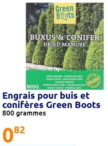 Promotions Engrais pour buis et conifères green boots - Green Boots - Valide de 23/03/2022 à 29/03/2022 chez Action