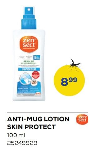 Promoties Anti-mug lotion skin protect - Zensect - Geldig van 25/03/2022 tot 22/04/2022 bij Supra Bazar