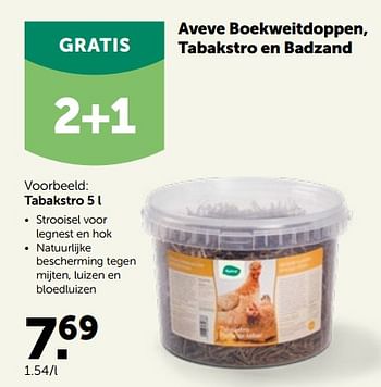 Promoties Aveve boekweitdoppen, tabakstro - Huismerk - Aveve - Geldig van 30/03/2022 tot 09/04/2022 bij Aveve