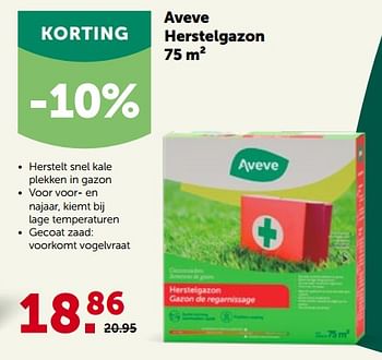 Promoties Aveve herstelgazon - Huismerk - Aveve - Geldig van 30/03/2022 tot 09/04/2022 bij Aveve